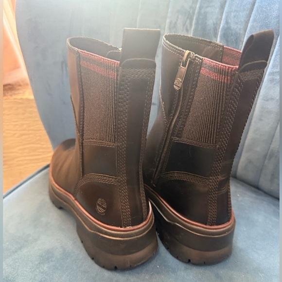 Timberland Womens Malynn Waterproof Leather Boots Black TB0A2D78 015 Size 8.5 - Picture 4 of 4